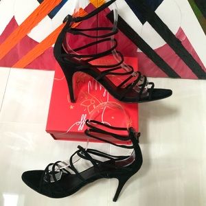 Talbots Black Vintage Strappy Sandals